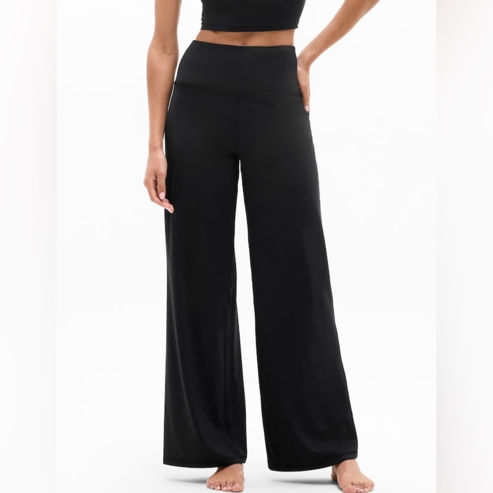 Nwt Athleta Elation Wide Leg Black Pant Sz Xs/P